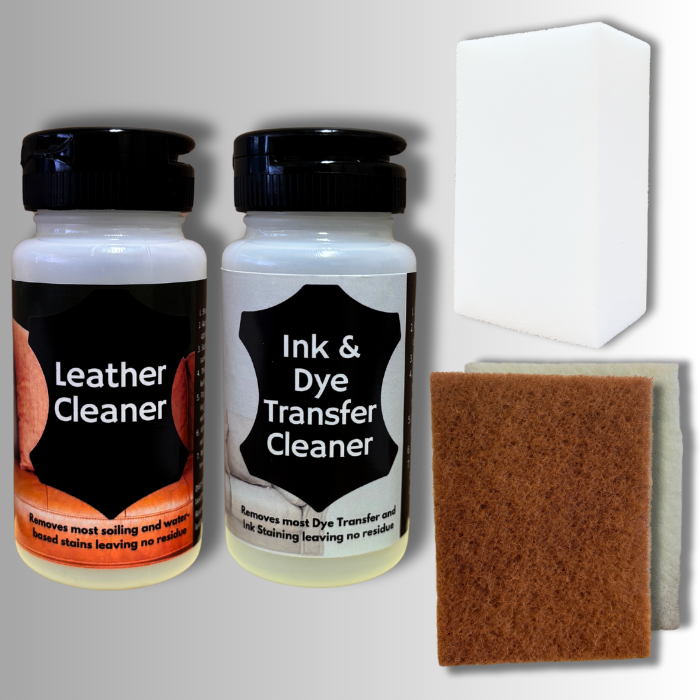 Leather Vinyl Ink Removal and Dye Transfer Cleaning Kit Removes