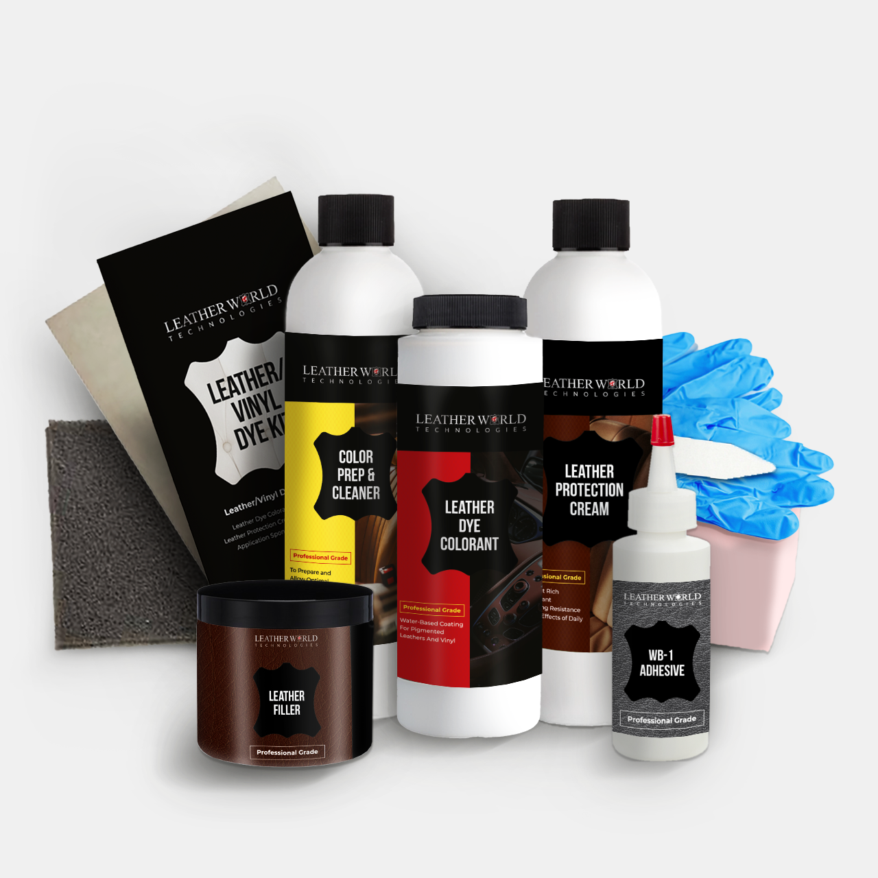 Deluxe Leather Furniture Dye and Repair Kit Leather World Technologies