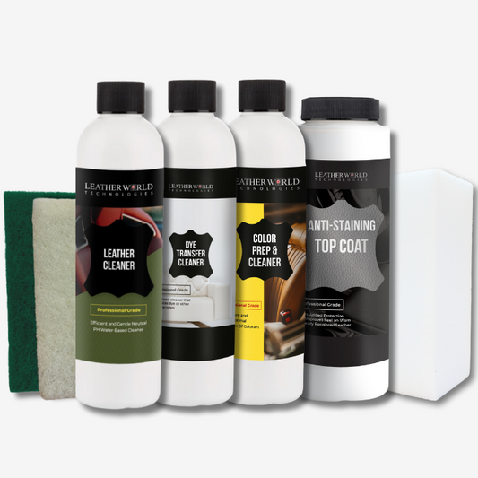 Leather/Vinyl Dye Transfer Cleaning & Protection Kit - Removes Staining and Protects