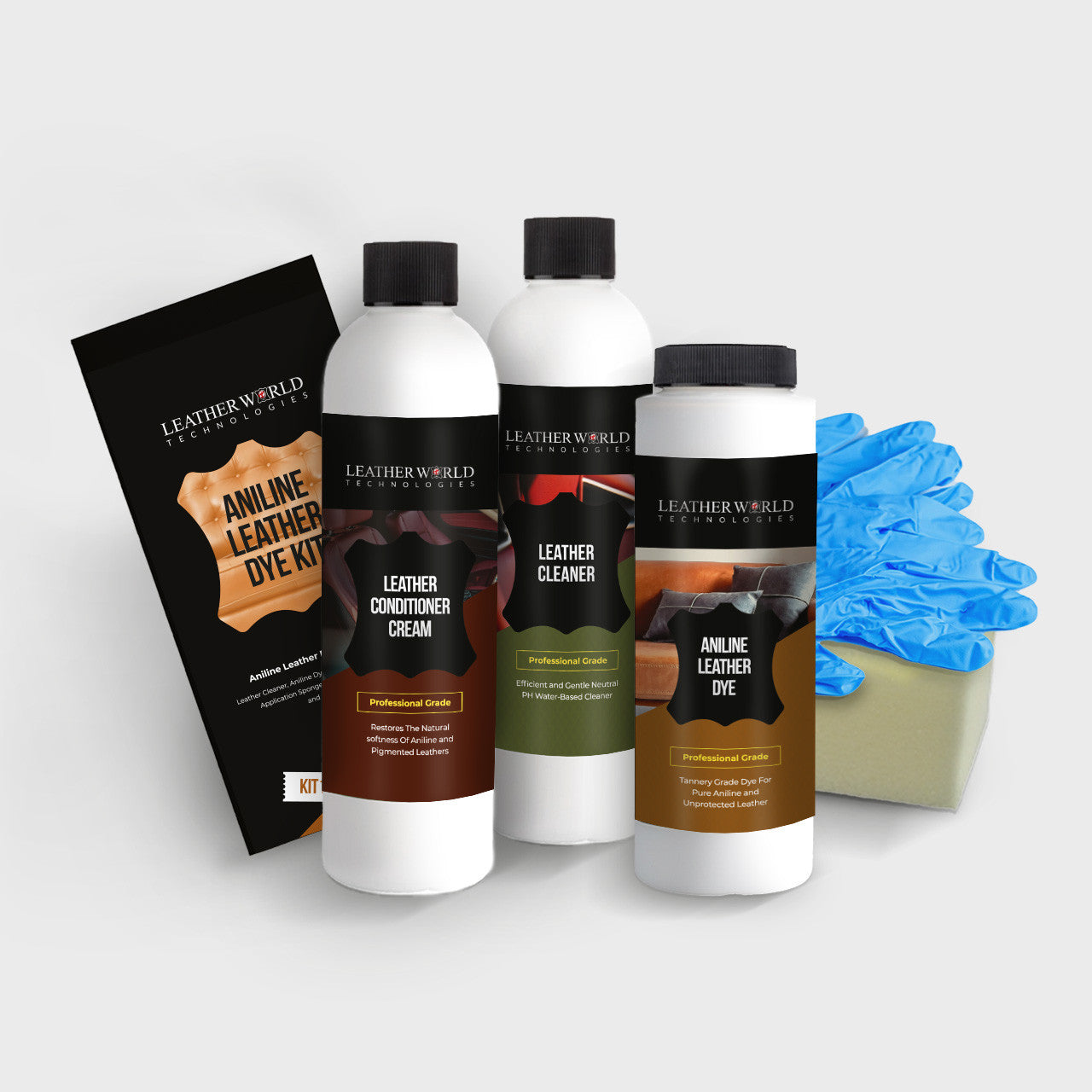 Aniline Leather Dye Recoloring Kit Nubuck / Suede Leather World