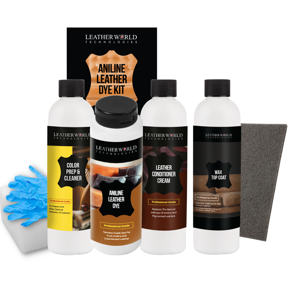 Wax Aniline Leather Recoloring Kit Easy & Effective Solution for